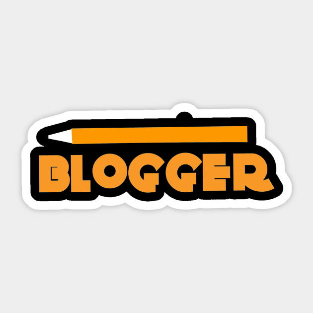 Blogger T-Shirt Blog Writer Publisher Internet Journalist Sticker by twizzler3b